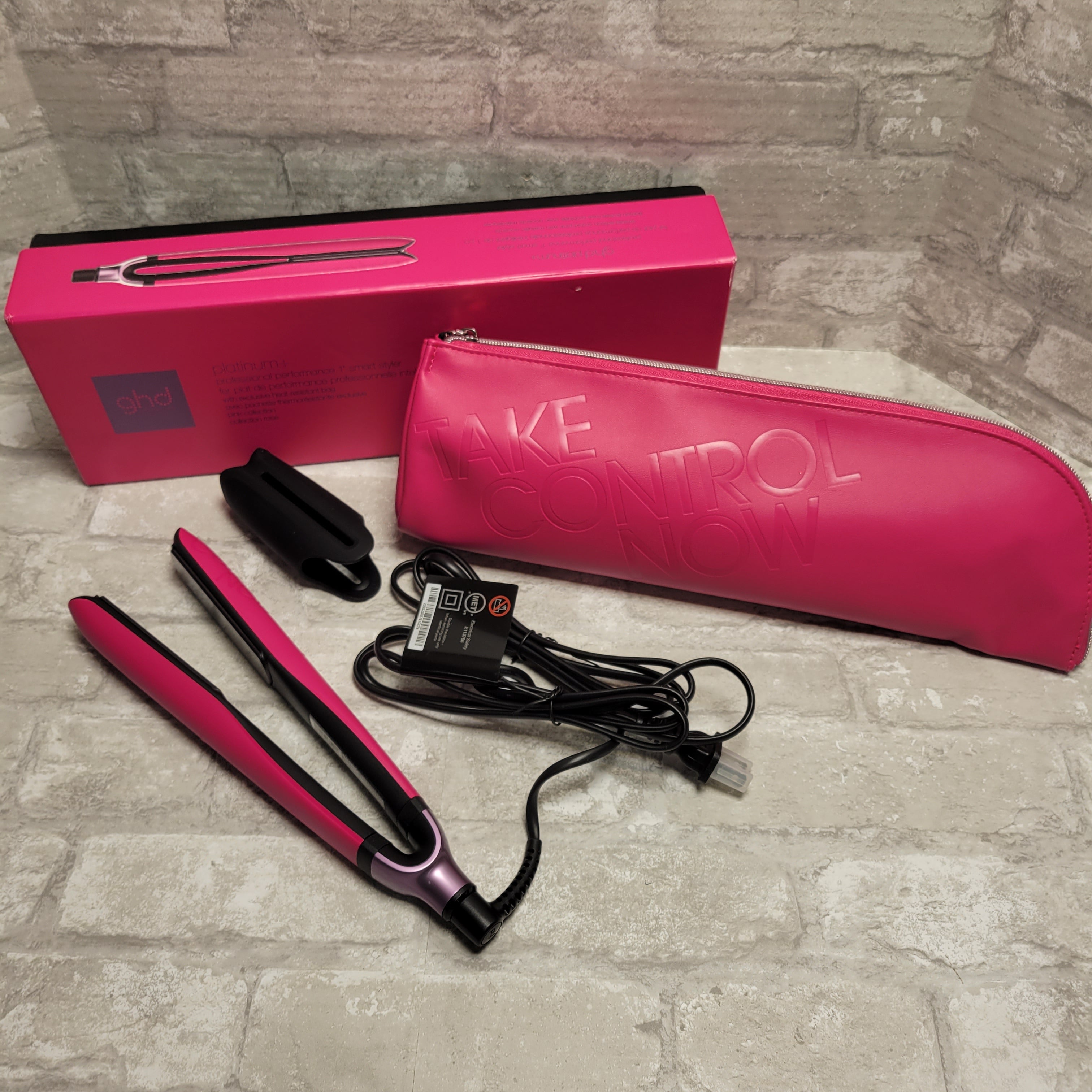 ghd Platinum+ Styler | 1" Flat Iron Ceramic Hair Straightener, Orchid Pink (8046028423406)